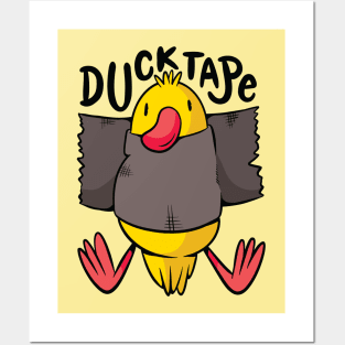 Duck Tape // Funny Duct Tape Joke // Cute Duck Cartoon Posters and Art